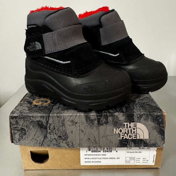 The North Face black 6c Alpenglow boots - Baby Infant Toddler - like new - Picture 1 of 5